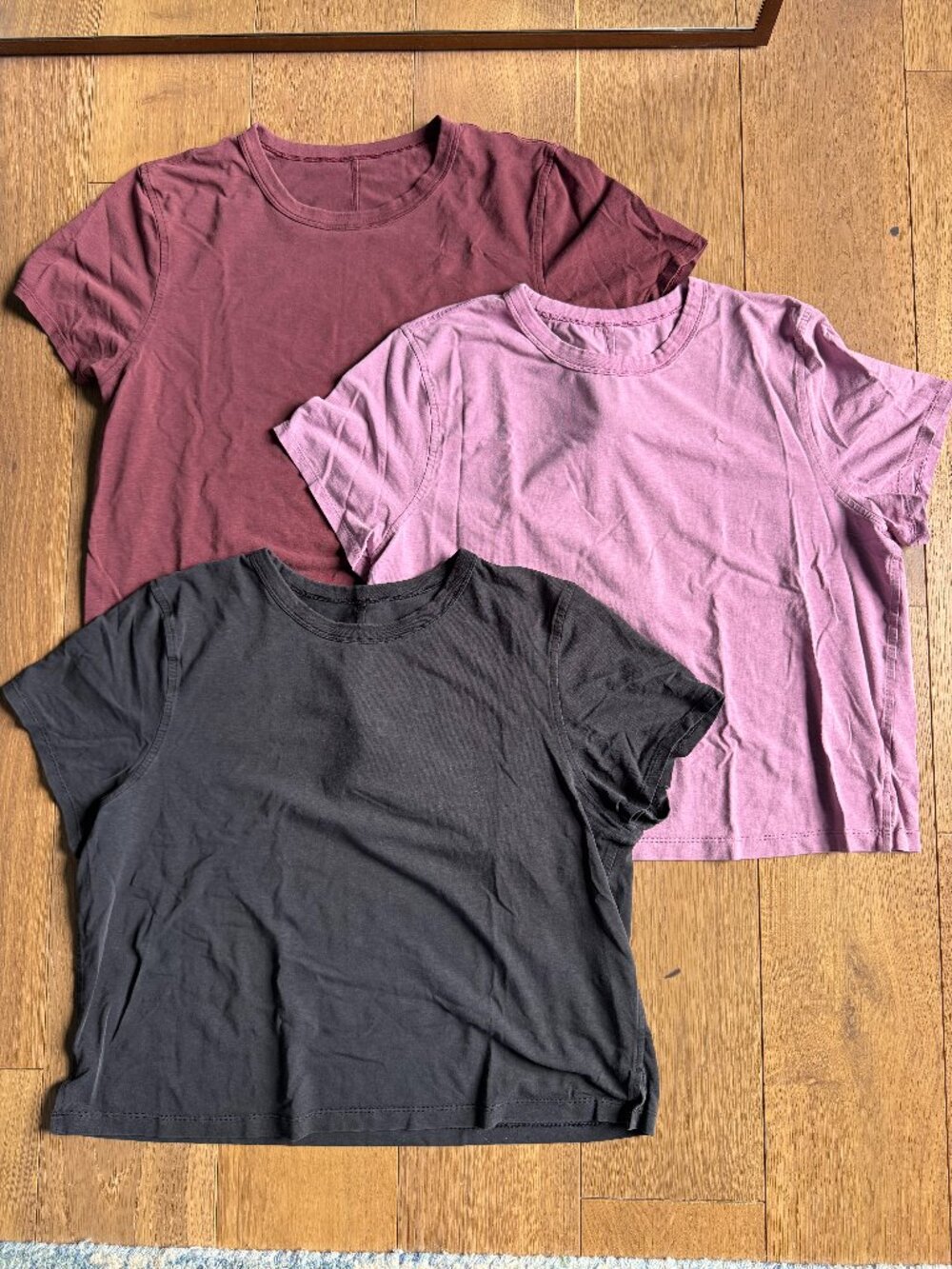 lululemon Cotton Blend Classic-Fit T-Shirts | 3-Piece Bundle | Size 8